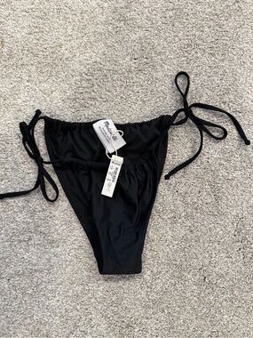 Madewell Black Tie-Side Bikini Bottom